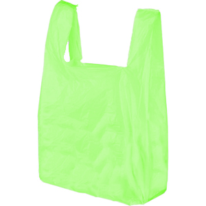 Пакеты майка зеленого цвета из полиэтилена низкого давления на заказ