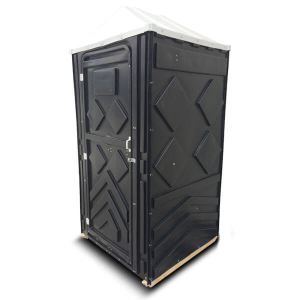 Туалетная кабина "Эконом в черном цвете" ровный пол